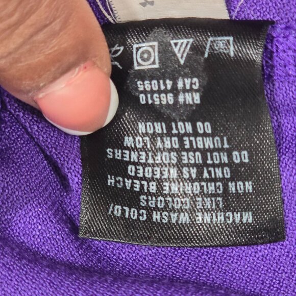 Under Armour Purple Sweatshirt With White Trim Size L - Picture 10 of 13